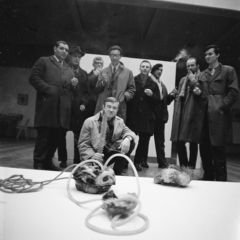 "I Pokaz Synkretyczny" Włodzimierza Borowskiego, 1966, Galeria BWA w Lublinie, fot. © Anka Ptaszkowska / materiały Muzeum Sztuki Nowoczesnej w Warszawie